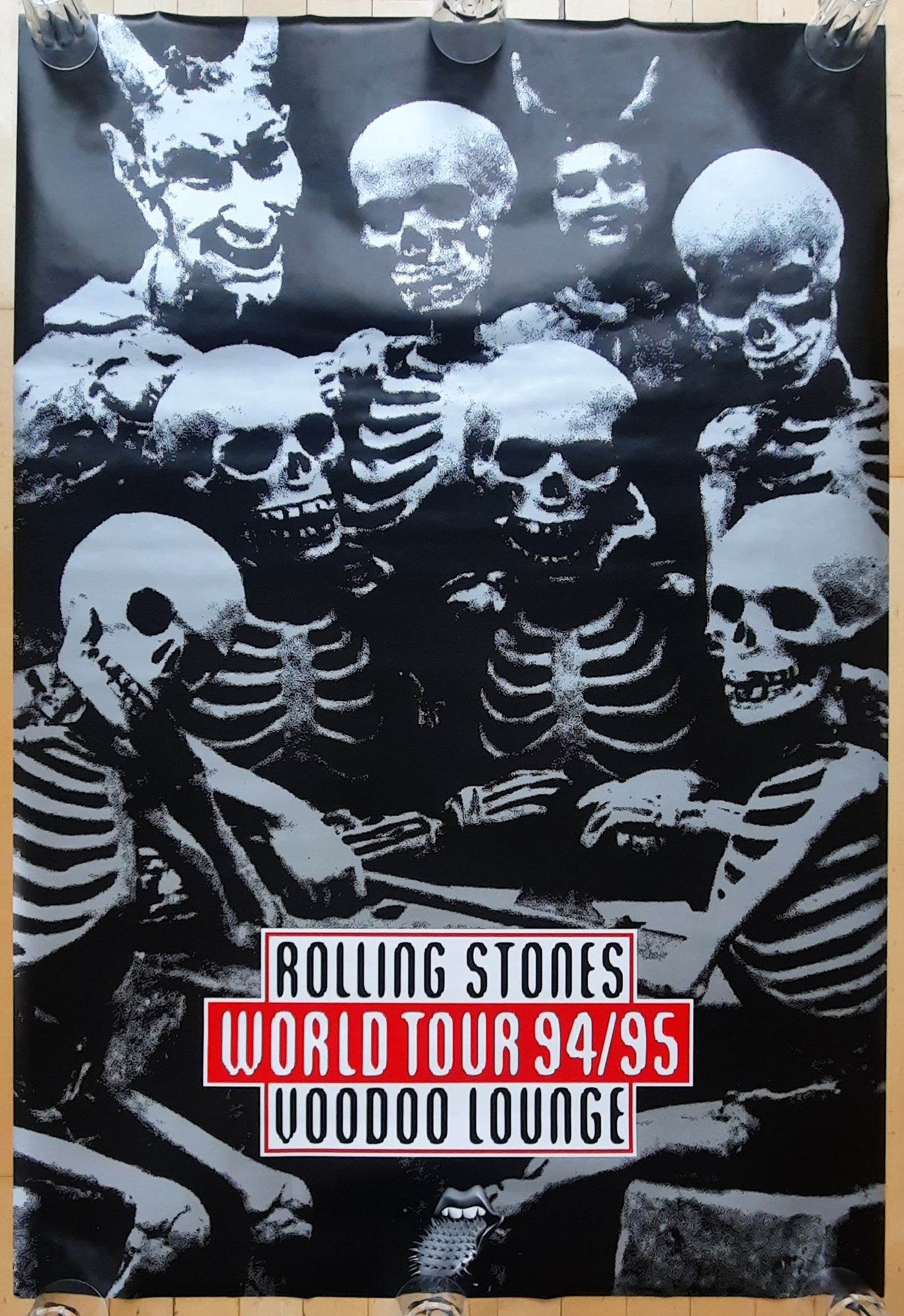 ROLLING STONES Original Promotion Poster - 1994 Tour "Voodoo Lounge" SUBWAY POSTER 2