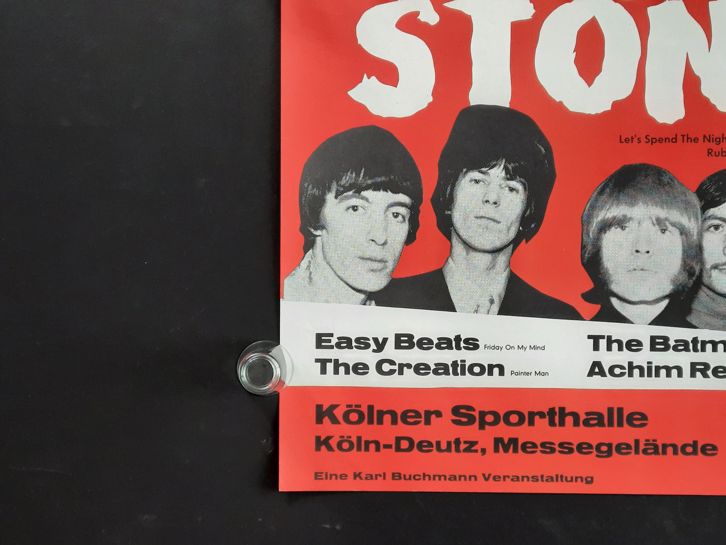 ROLLING STONES Concert Poster March 30, 1967 Köln Germany