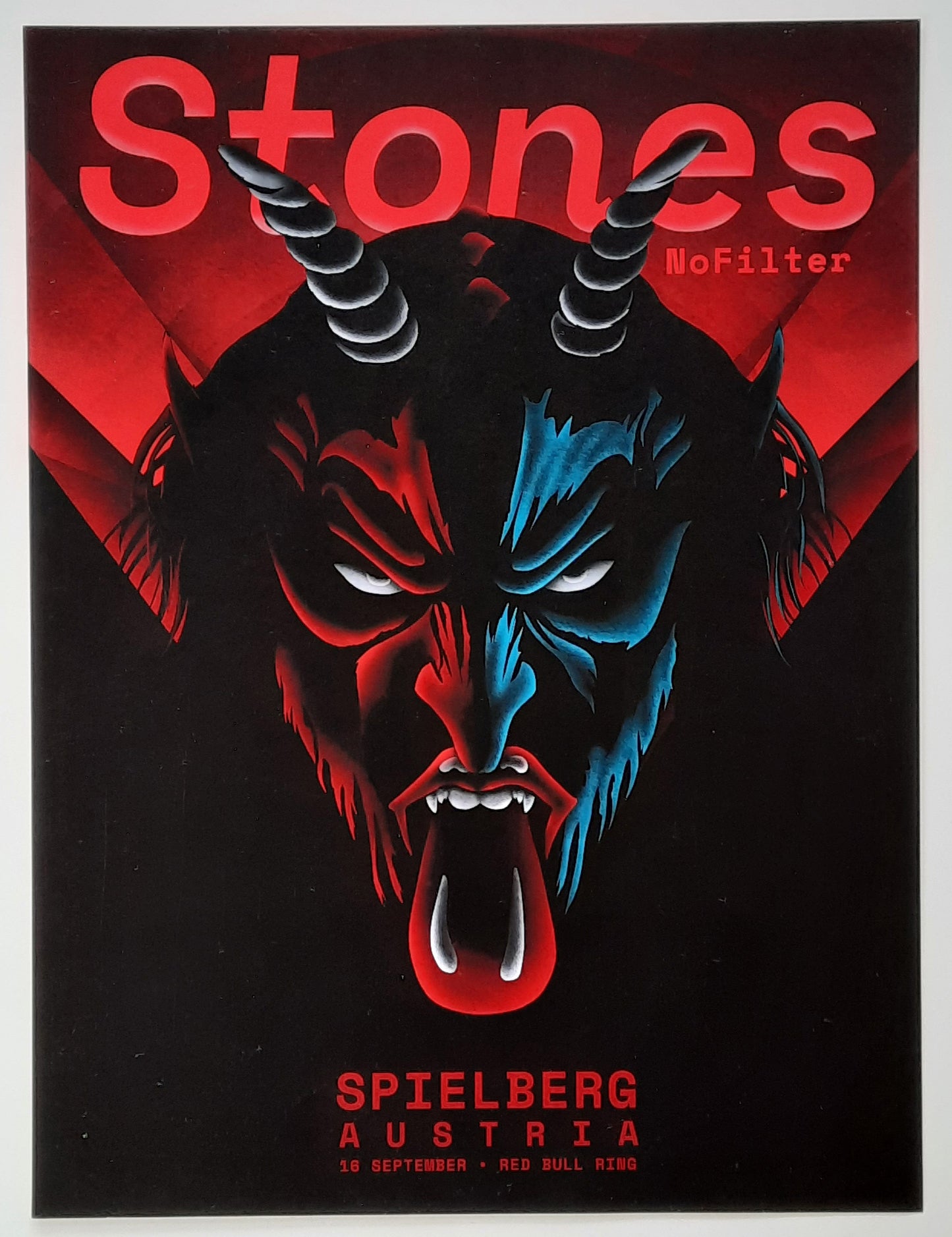 ROLLING STONES 2017 Gig Poster No Filter Tour Spielberg Austria Sep 16th