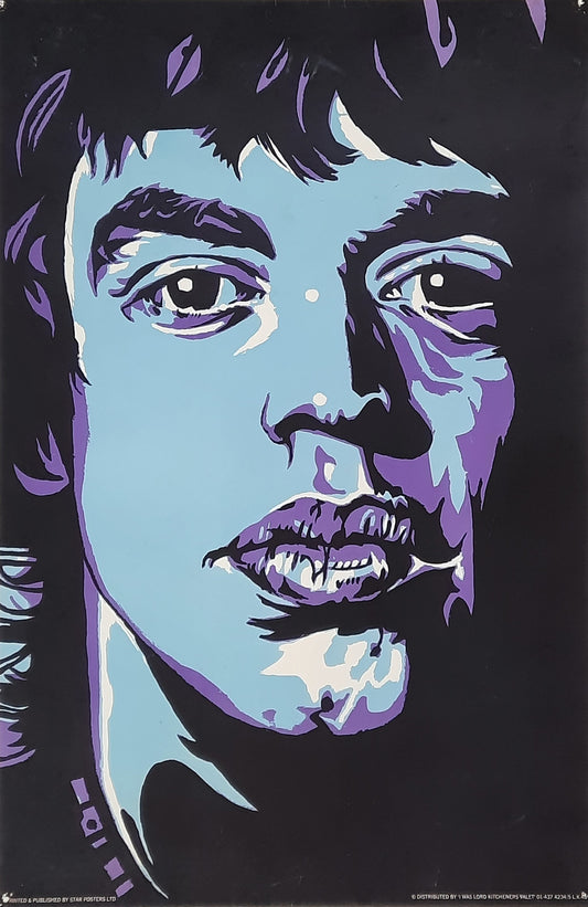 Rolling Stones MICK JAGGER Original Promotion Poster 1969 "Lord Kitchener's"