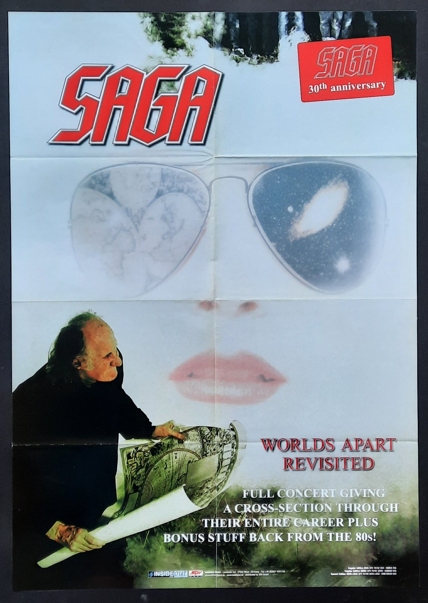 SAGA Original Promotion Poster - 2005 Album WORLDS APART REVISITED 1
