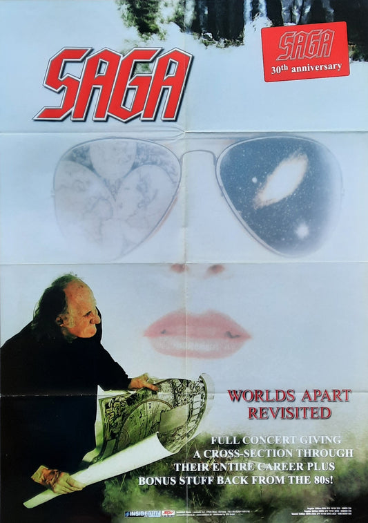 SAGA Original Promotion Poster - 2005 Album WORLDS APART REVISITED 1