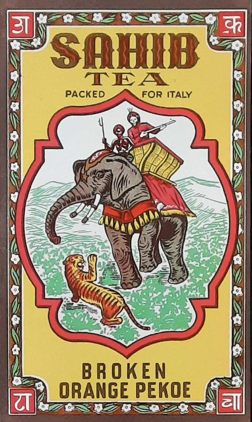 SAHIB TEA 1930s Original Product Litho - Italy