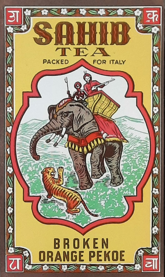 SAHIB TEA 1930s Original Product Litho - Italy