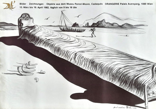 SALVADOR DALI Original Exhibition Poster 1982 Vienna Austria 1