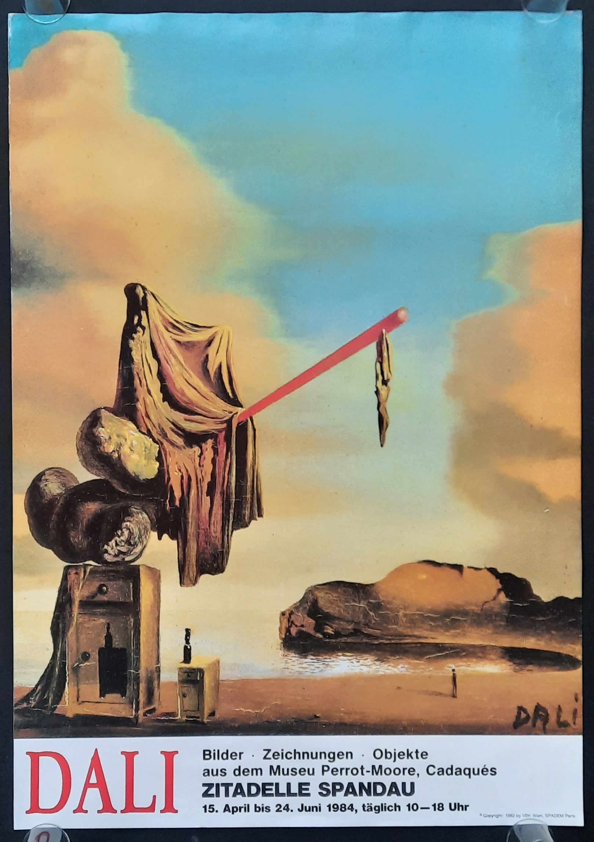 SALVADOR DALI Original Exhibition Poster 1984 Berlin Germany 1