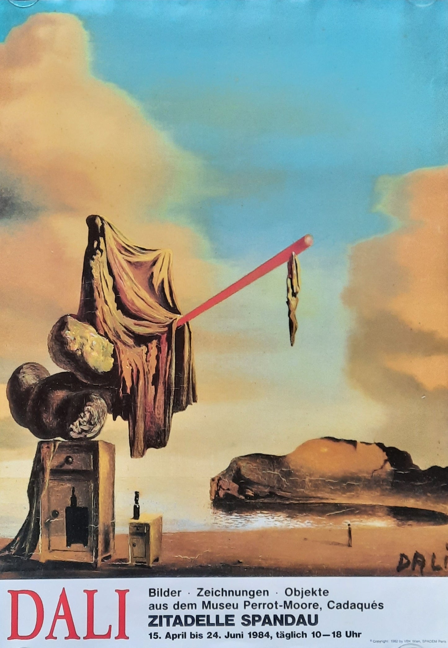 SALVADOR DALI Original Exhibition Poster 1984 Berlin Germany 1