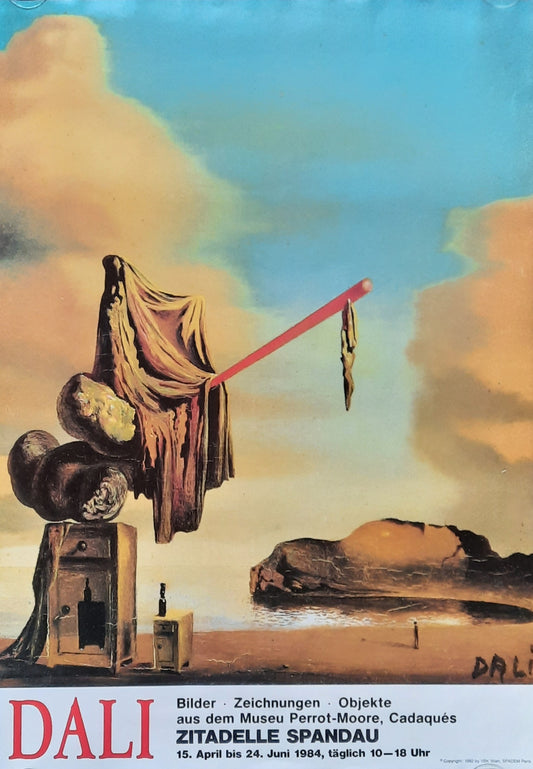 SALVADOR DALI Original Exhibition Poster 1984 Berlin Germany 1