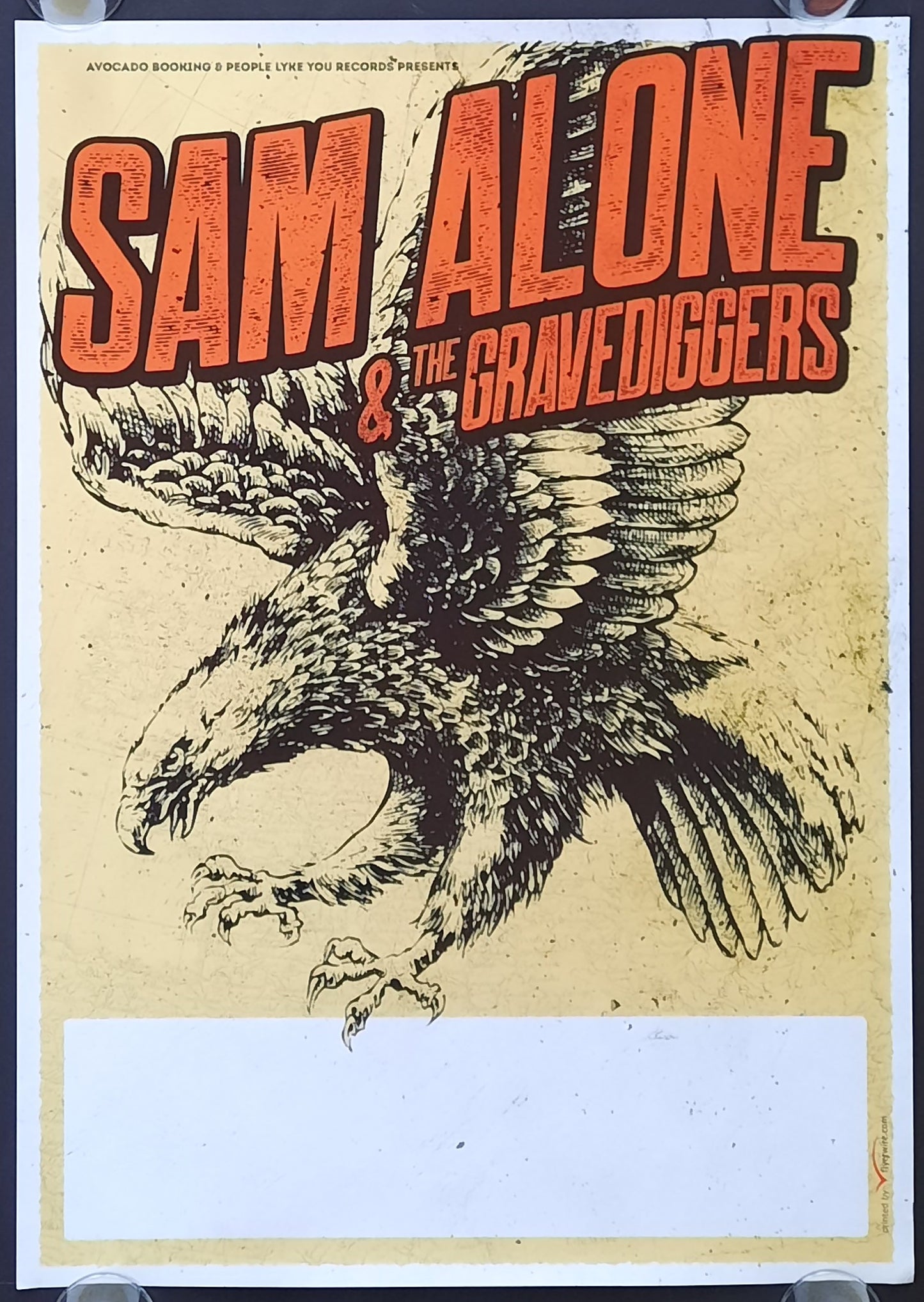 SAM ALONE & THE GRAVEDIGGERS Original Concert Poster 2000s World Tour 42x59b (5)