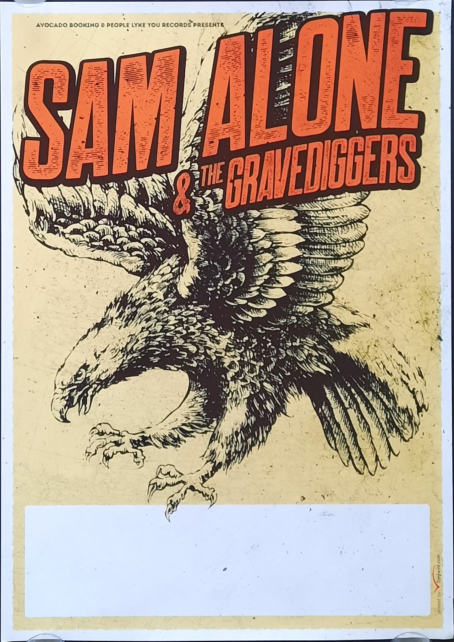 SAM ALONE & THE GRAVEDIGGERS Original Concert Poster 2000s World Tour 42x59b (5)