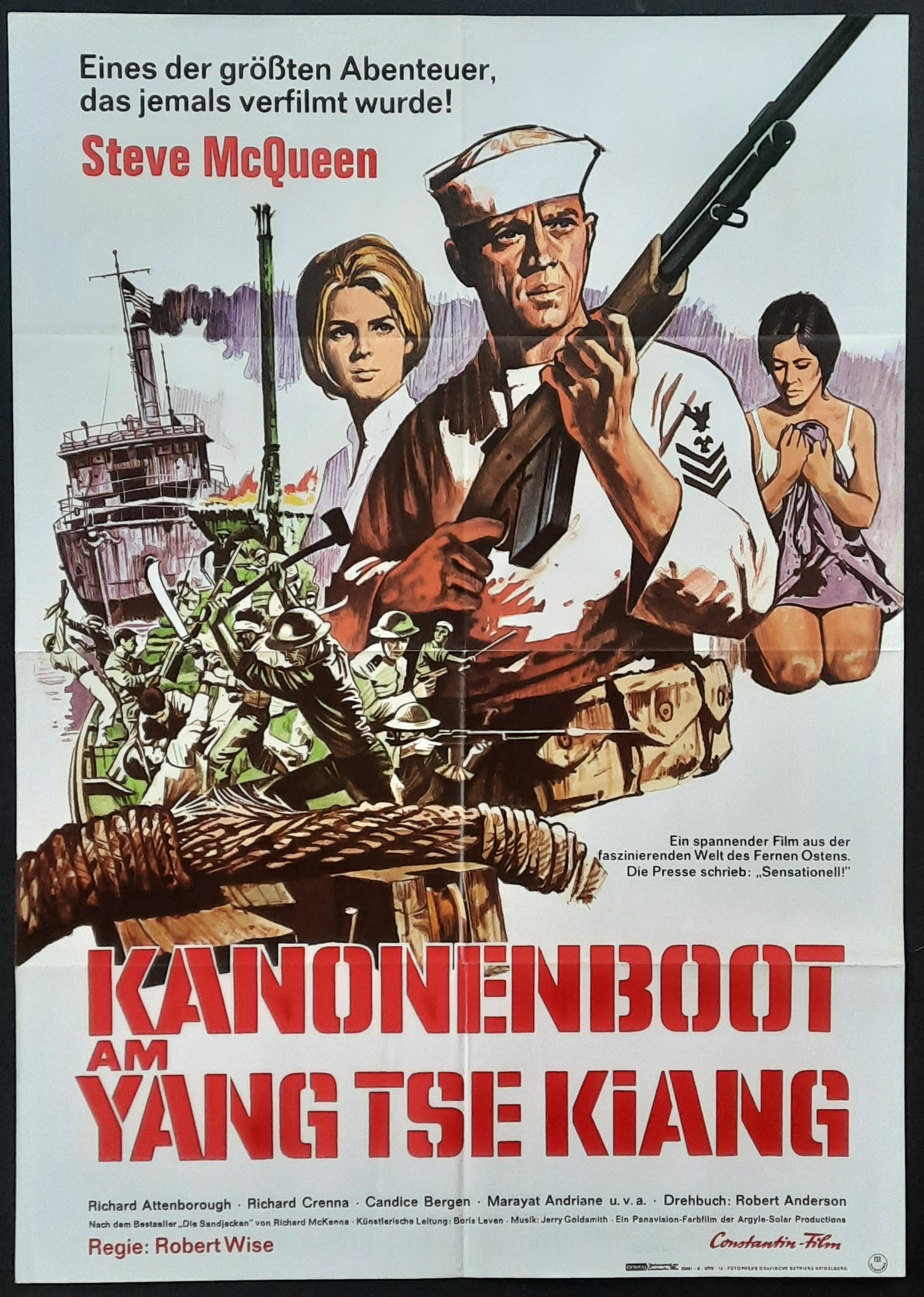 SAND PEBBLES Original Movie Poster 