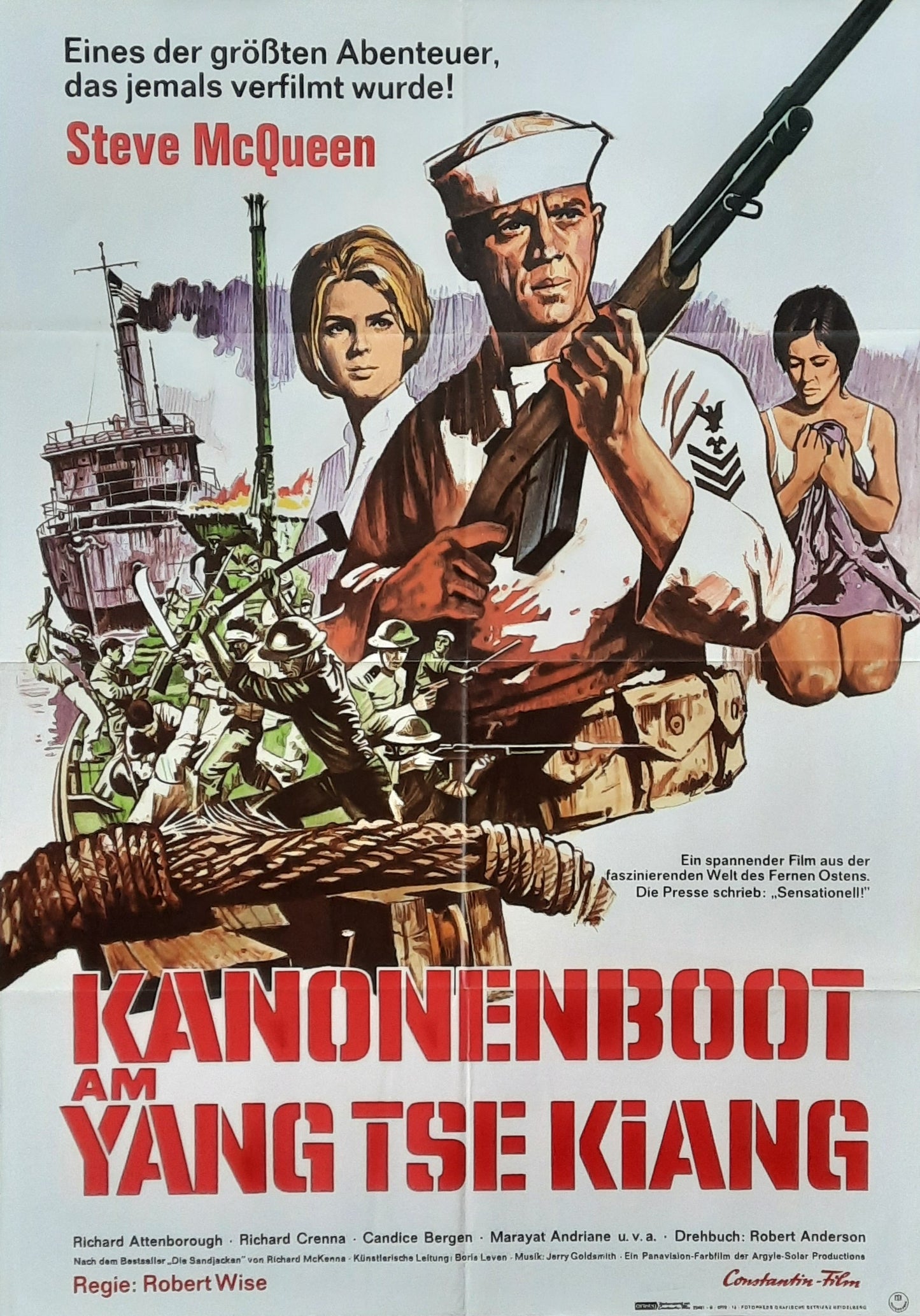 SAND PEBBLES Original Movie Poster 