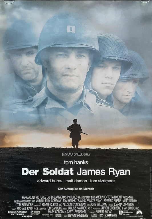 SAVING PRIVATE RYAN Original Movie Poster 1998 Spielberg Hanks Damon German 1-Sheet ROLLED 1