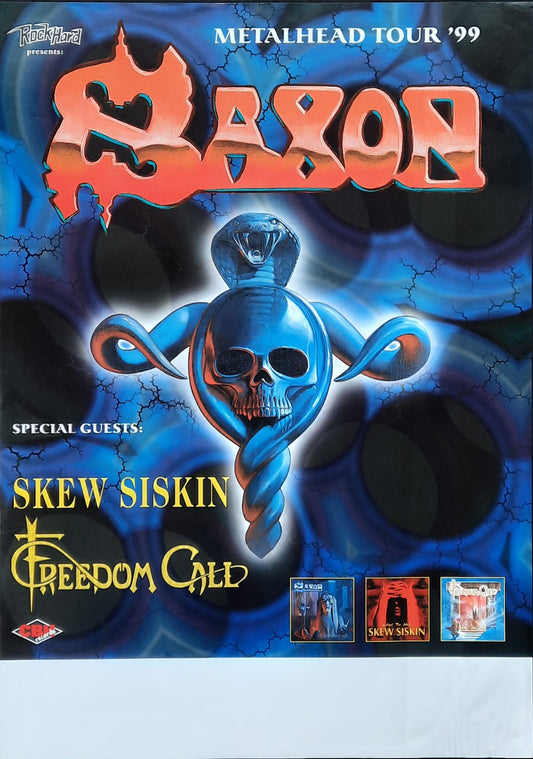 SAXON Original Concert Poster 1999 (blank) Germany 1