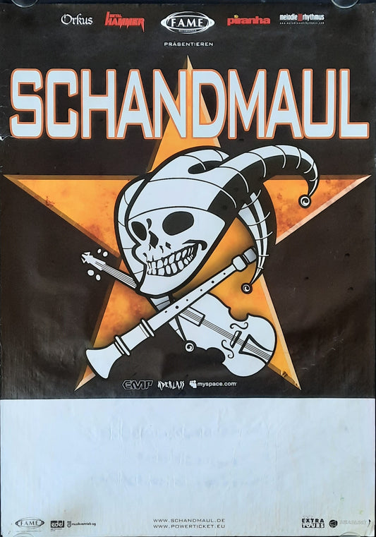 SCHANDMAUL Original Concert Poster 2013 Germany ZUSTAND 1