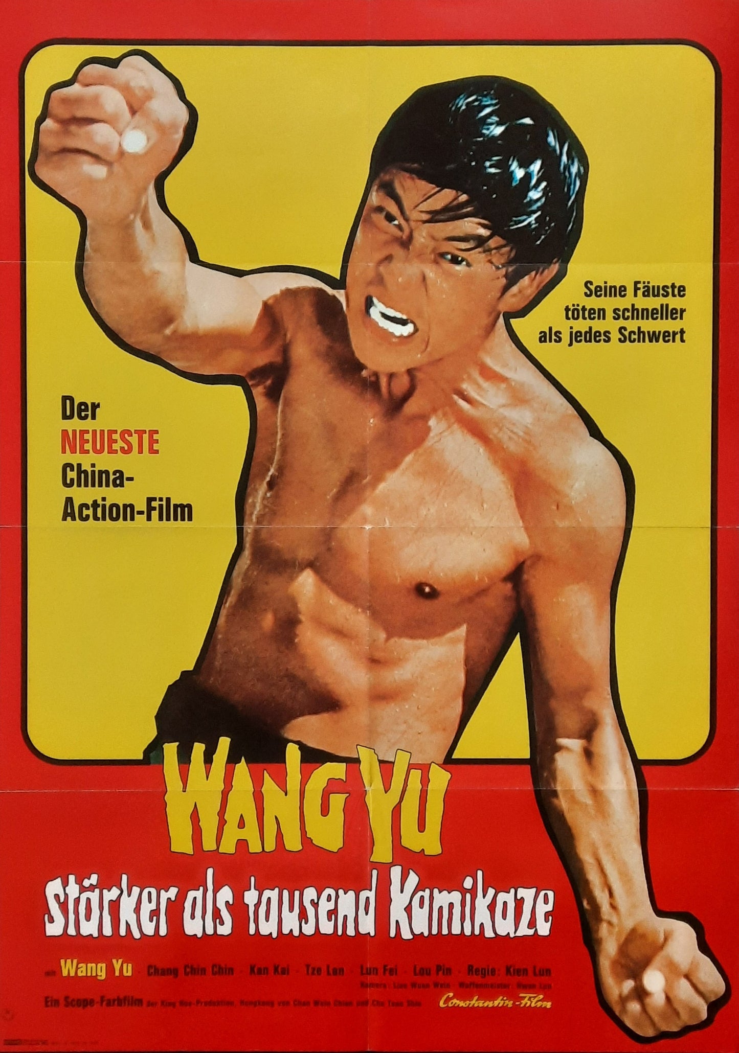 SCREAMING TIGER Original Movie Poster 1973 Chien Lung German 1-Sheet