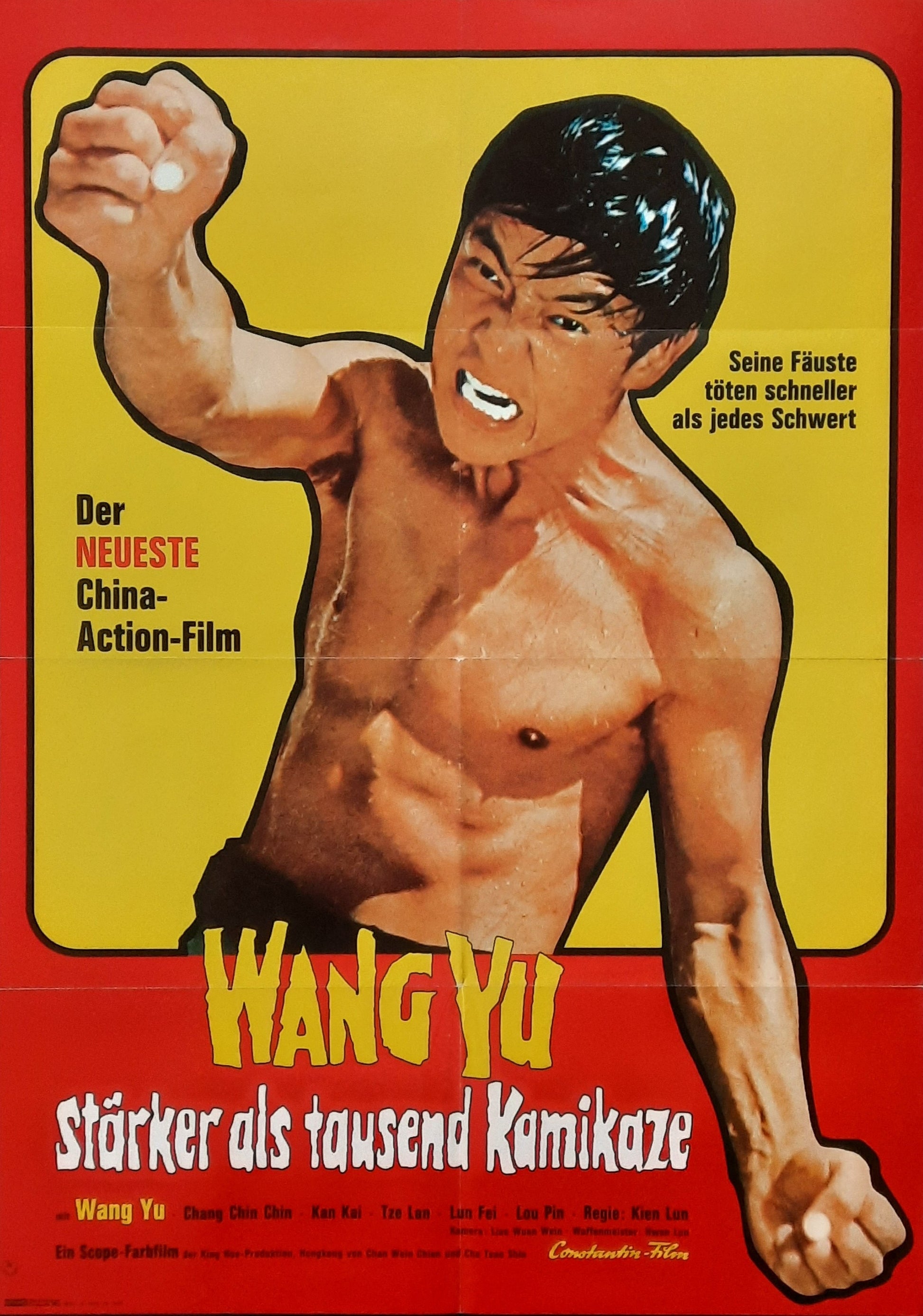 SCREAMING TIGER Original Movie Poster 1973 Chien Lung German 1-Sheet