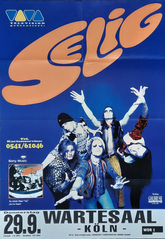 SELIG Original Concert Poster September 29, 1994 Köln Germany 1