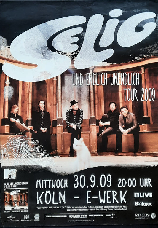 SELIG Original Concert Poster September 30, 2009 Köln Germany 1