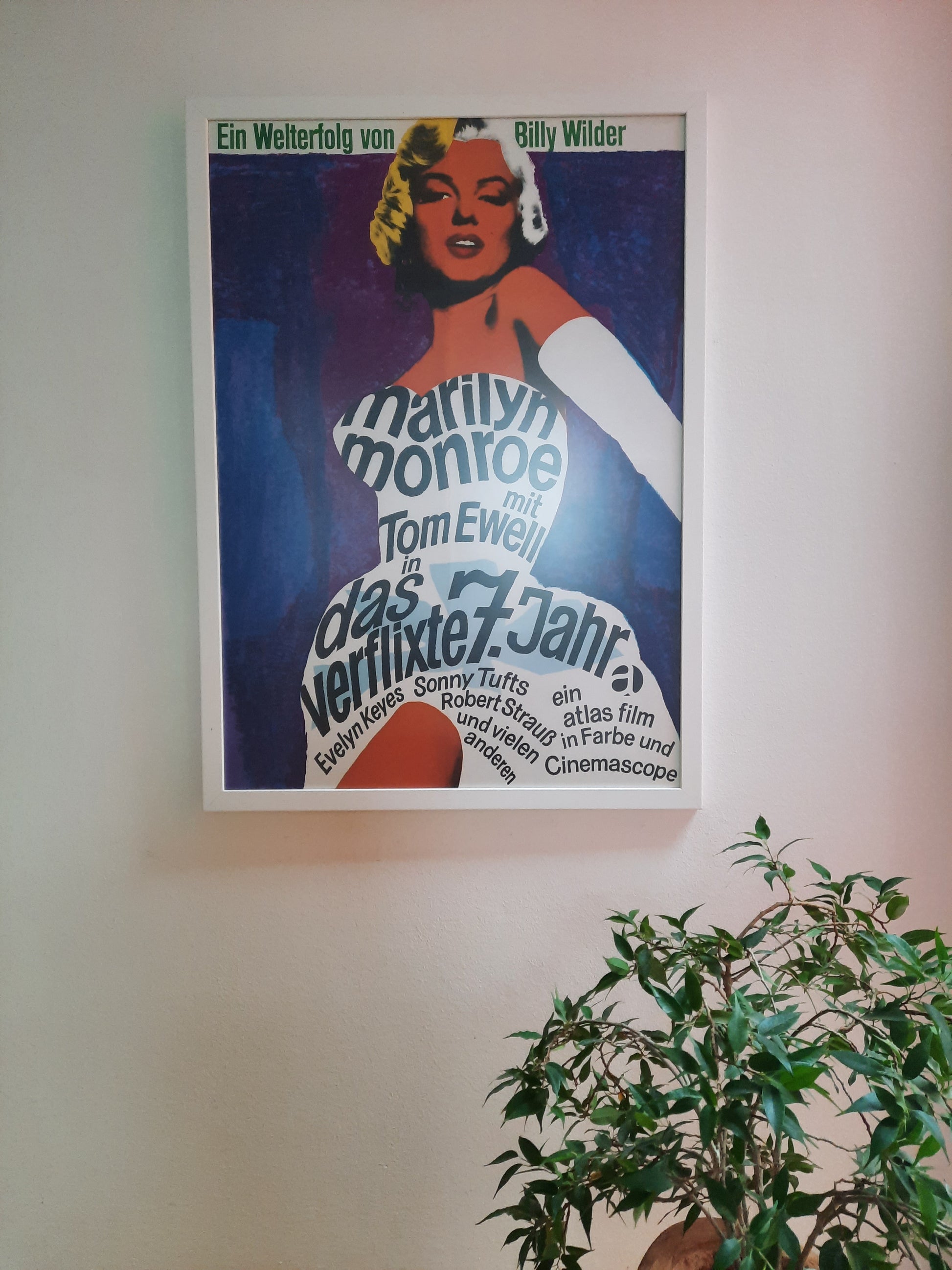 SEVEN YEAR ITCH Original Movie Poster 1966 Marilyn Monroe Billy Wilder German 1-Sheet 3