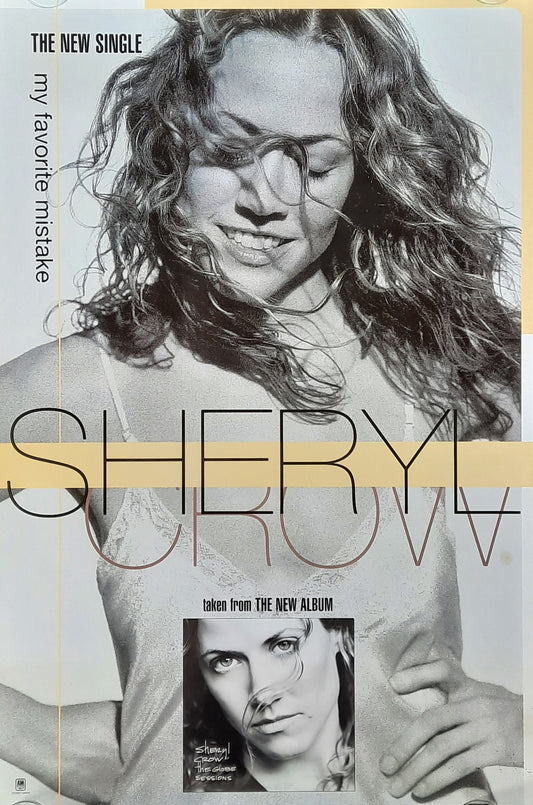 SHERYL CROW Original Promotion Poster - 1998 Album "The Globe Sessions"