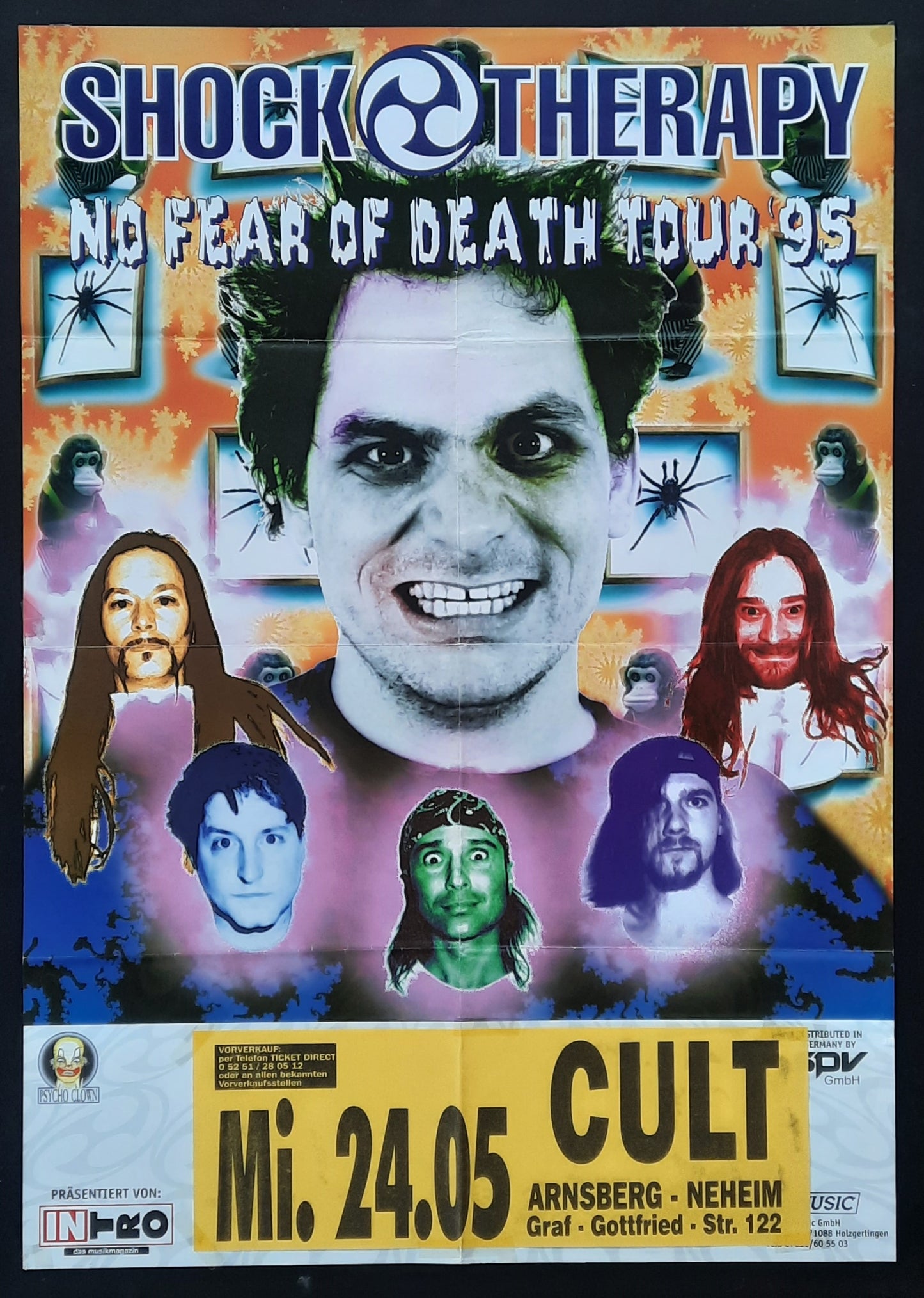 SHOCK THERAPY Original Concert Poster May 24, 1995 Arnsberg Germany 1