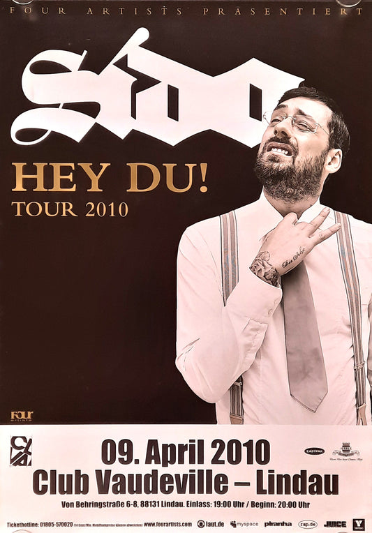 SIDO Original Concert Poster April 9, 2010 Lindau Germany