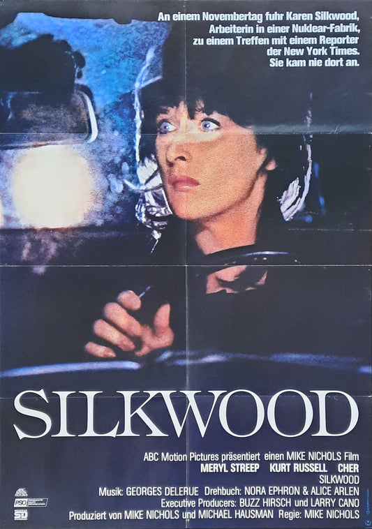 SILKWOOD Original Movie Poster 1983 Meryl Streep Kurt Russell German 1-Sheet Poster