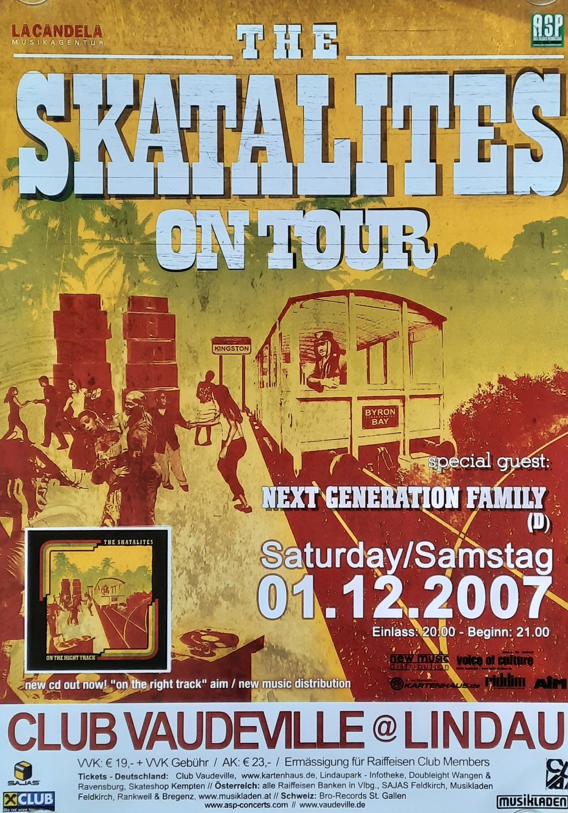 SKATALITES Original Concert Poster December 1, 2007 Lindau Germany 1