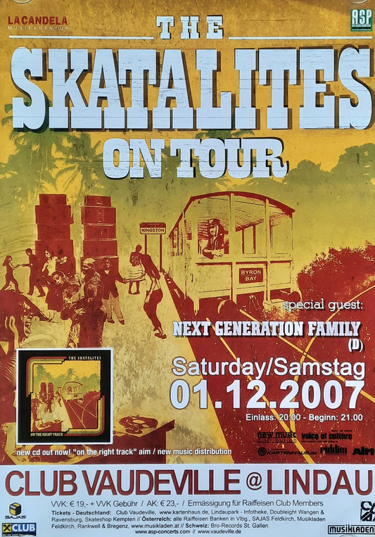 SKATALITES Original Concert Poster December 1, 2007 Lindau Germany 1
