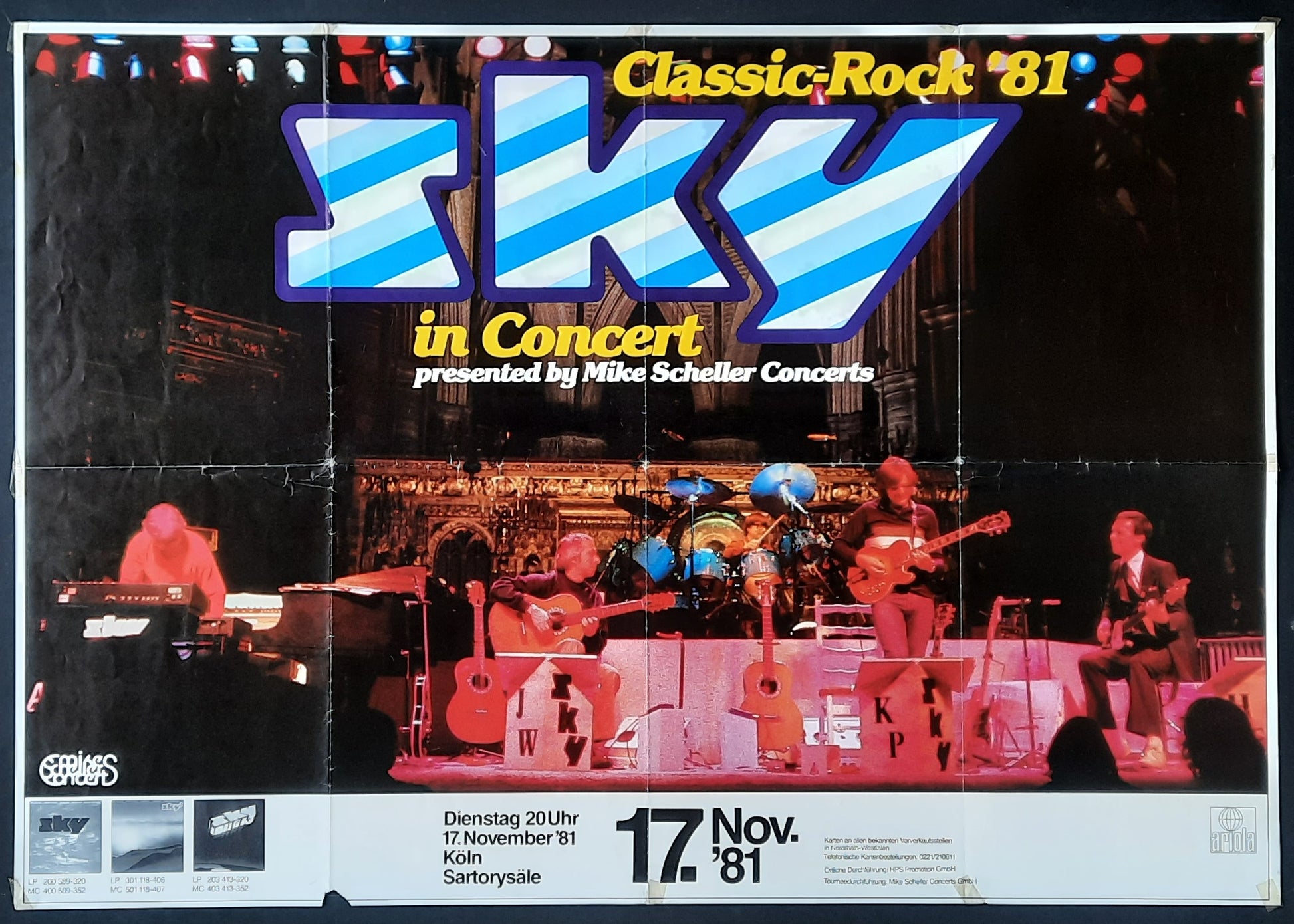 SKY Original Concert Poster November 17, 1981 Köln Germany 1