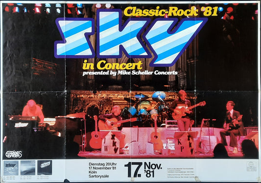 SKY Original Concert Poster November 17, 1981 Köln Germany 1