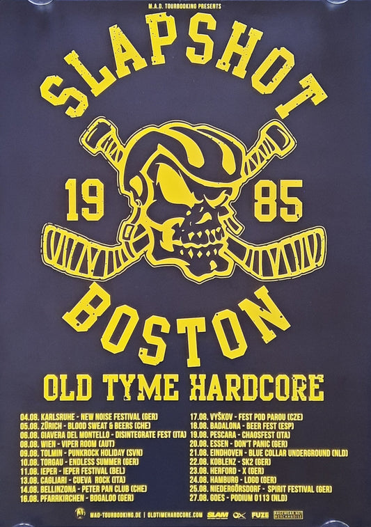 SLAPSHOT Original Concert Poster 2017 European Tour 50x70b (3)