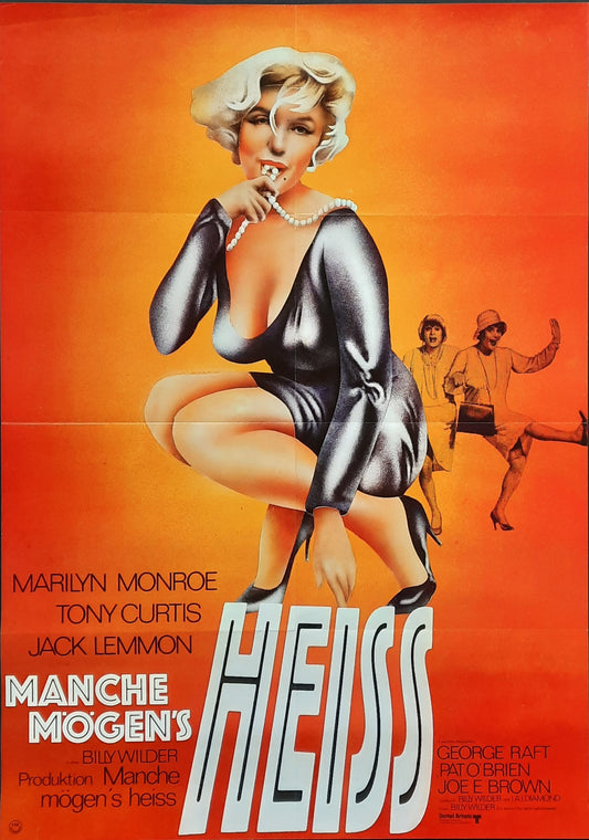 SOME LIKE IT HOT Original Movie Poster Re 1971 (1959) German 1-Sheet