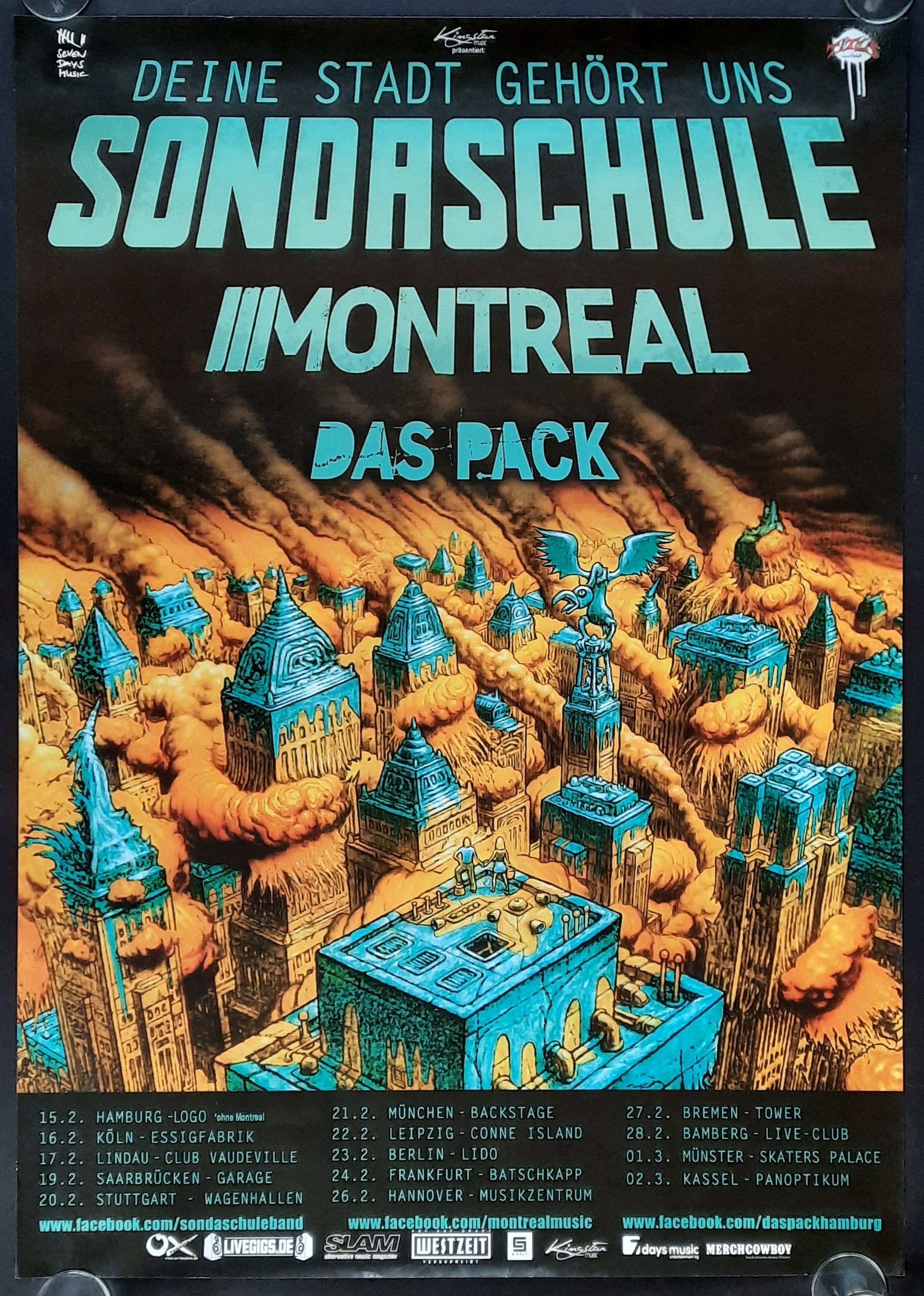 SONDASCHULE Original Concert Poster 2012 Tour
