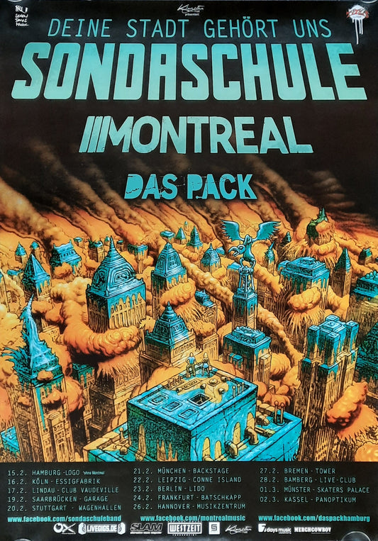SONDASCHULE Original Concert Poster 2012 Tour