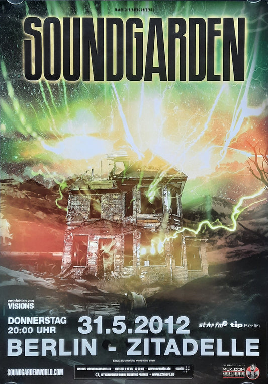 SOUNDGARDEN Original Concert Poster May 5, 2012 Berlin Germany