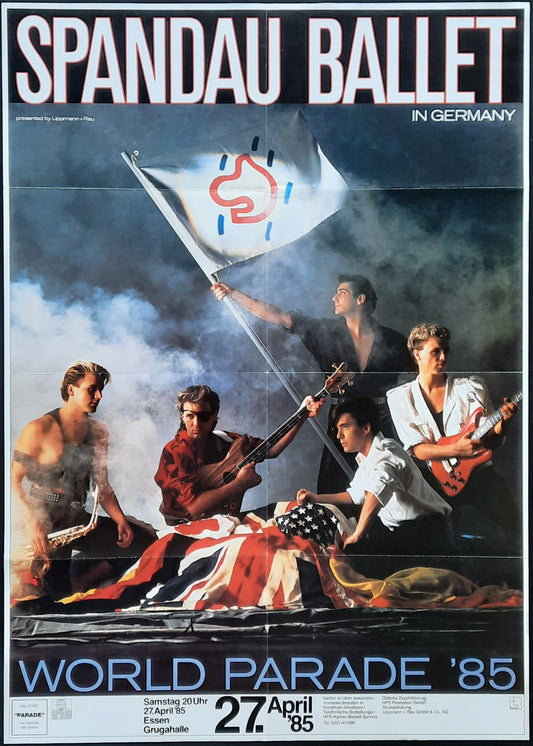 SPANDAU BALET Original Concert Poster April 27, 1985 Essen Germany