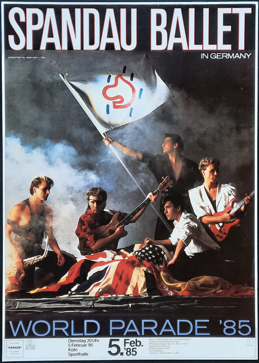 SPANDAU BALET Original Concert Poster February 5,  1985 Köln Germany ROLLED 1