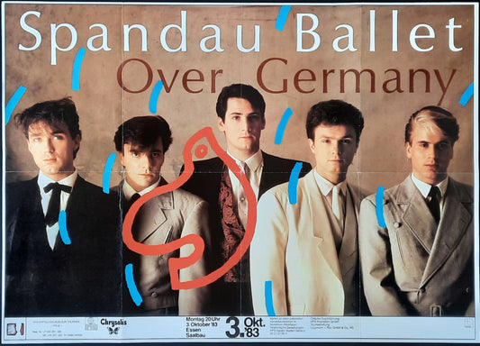 SPANDAU BALET Original Concert Poster October 3, 1983 Essen Germany 1