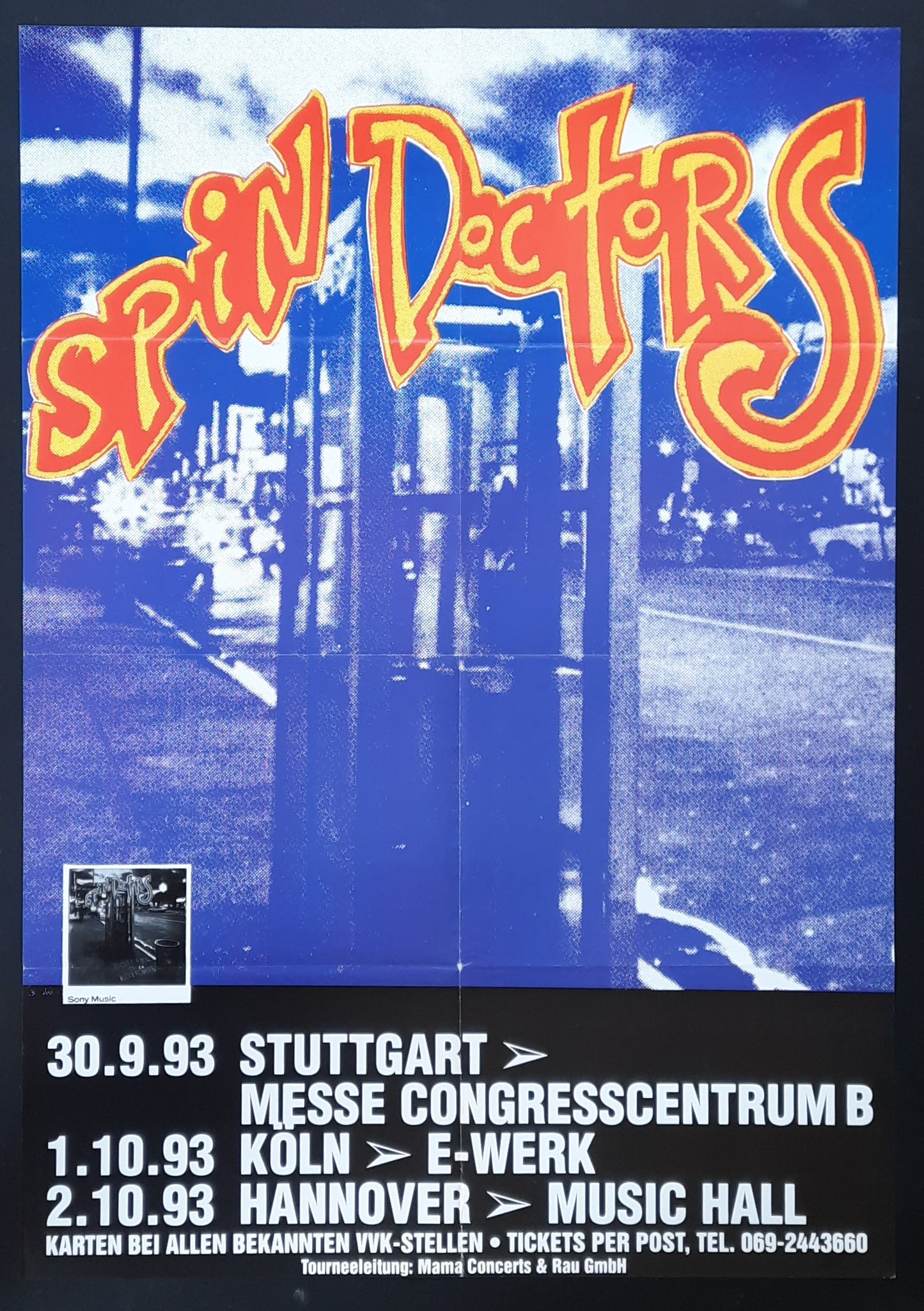SPIN DOCTORS Original Concert Poster 1993 Germany 1