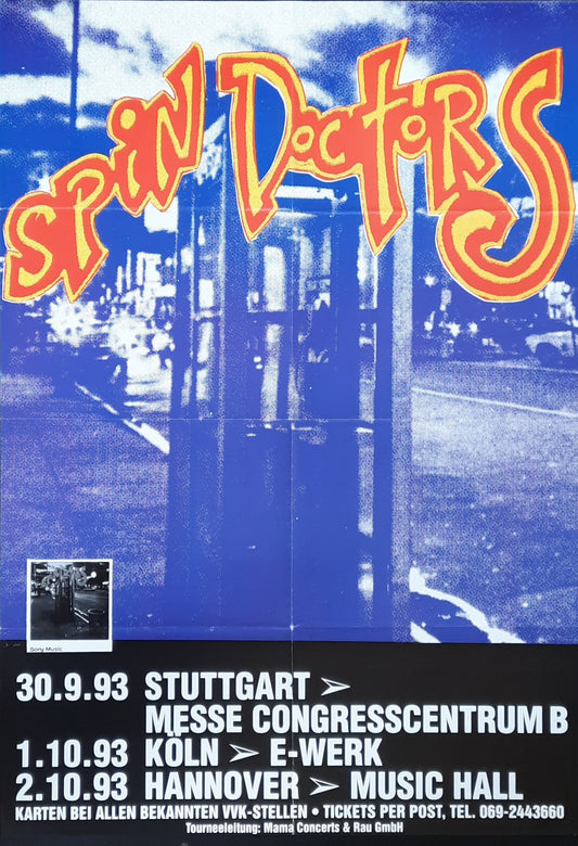 SPIN DOCTORS Original Concert Poster 1993 Germany 1