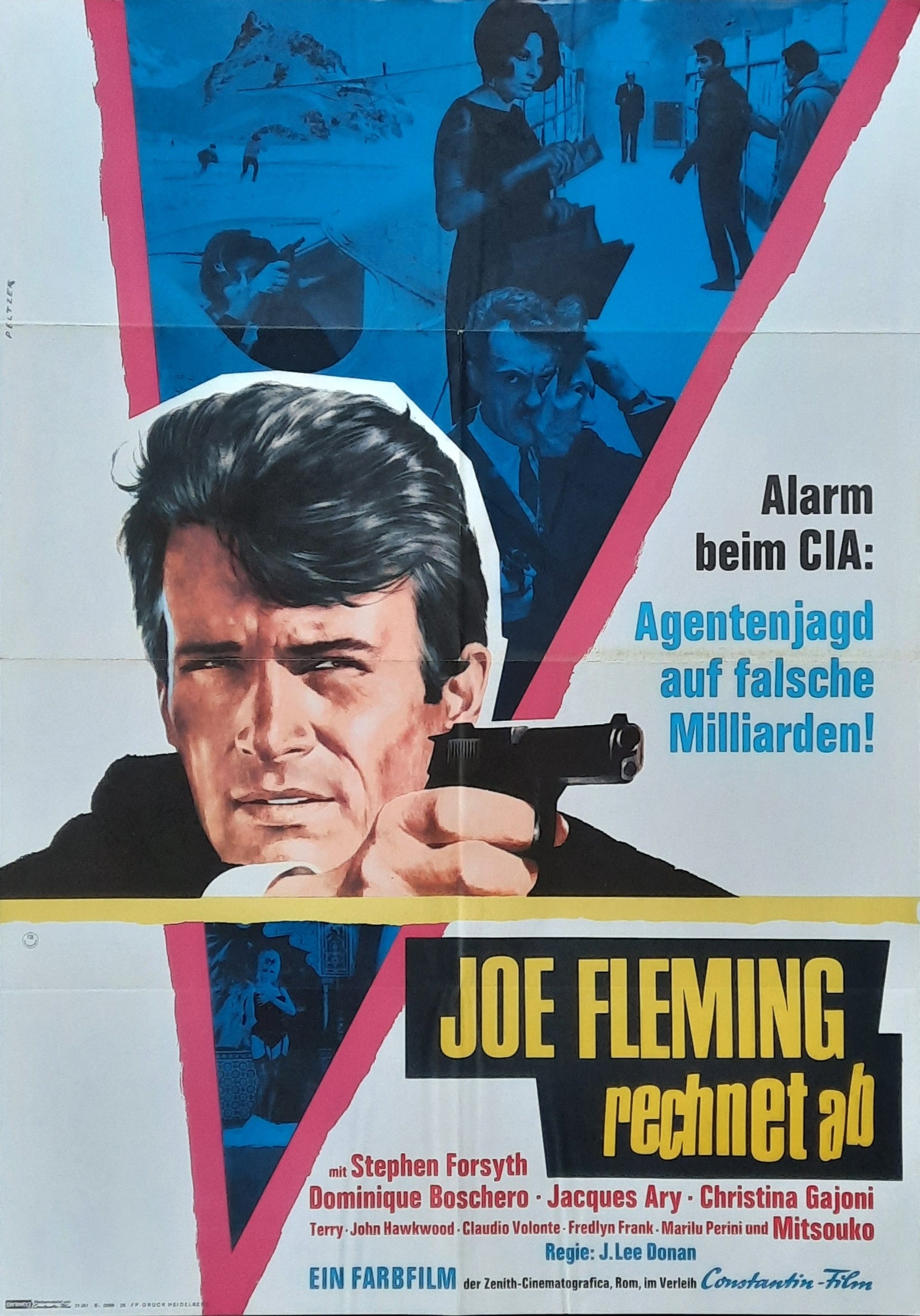 SPY IN YOUR EYE Original Movie Poster 1966 Stephen Forsyth German 1-Sheet Poster