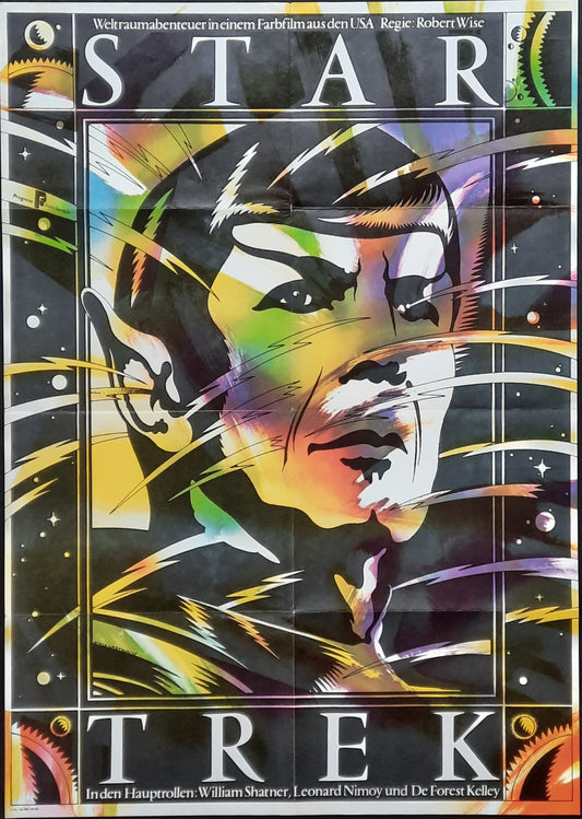 STAR TREK Original Movie Poster 1985 William Shatner Leonard Nimoy East-German 1-Sheet "Spock"