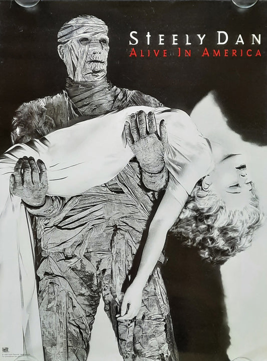 STEELY DAN Original Promotion Poster - 1995 Album "Alive In America"