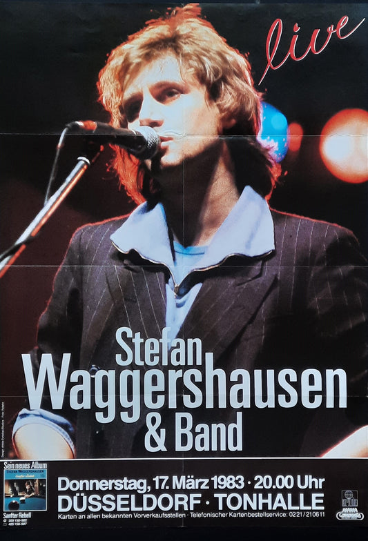 STEFAN WAGGERSHAUSEN Original Concert Poster March 17, 1983 Düsseldorf Germany