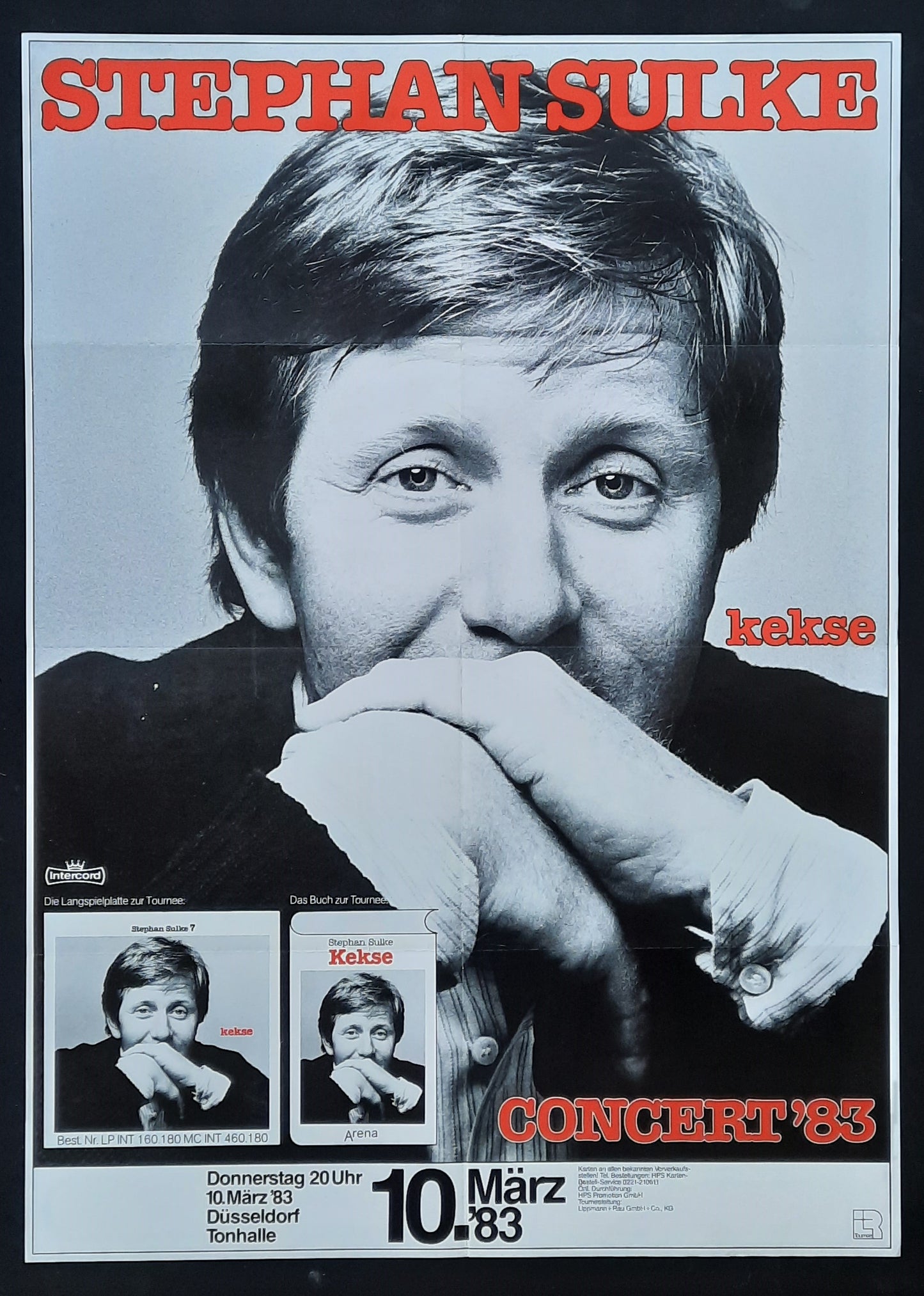 STEPHAN SULKE Original Concert Poster March 3, 1984 Duesseldorf Germany 1