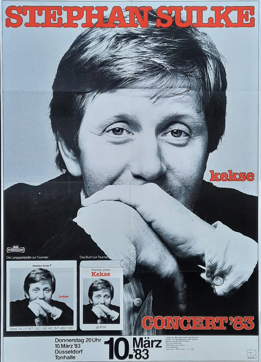 STEPHAN SULKE Original Concert Poster March 3, 1984 Duesseldorf Germany 1