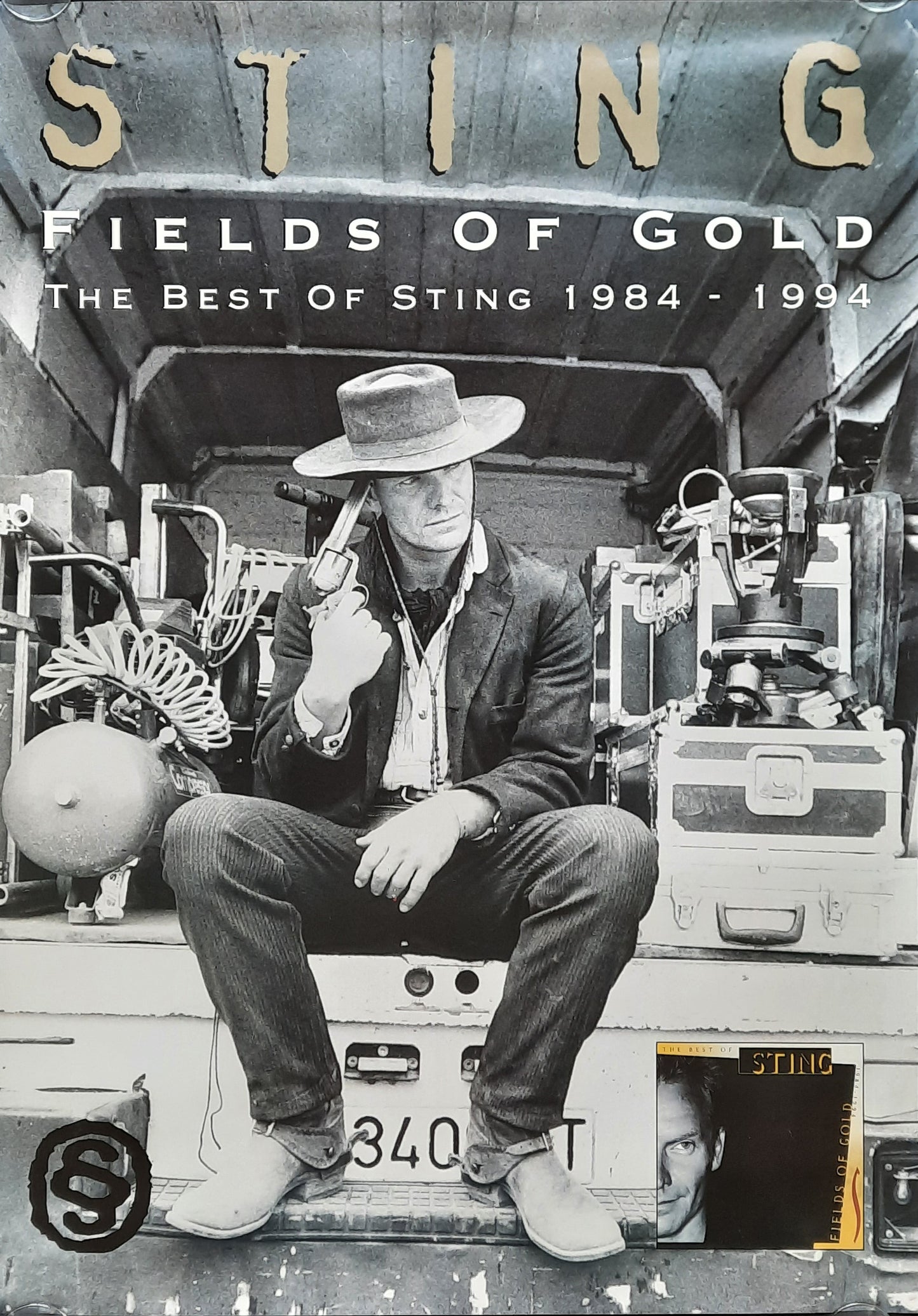 STING Original Promotion Poster - 1994 Album "Fields Of Gold"