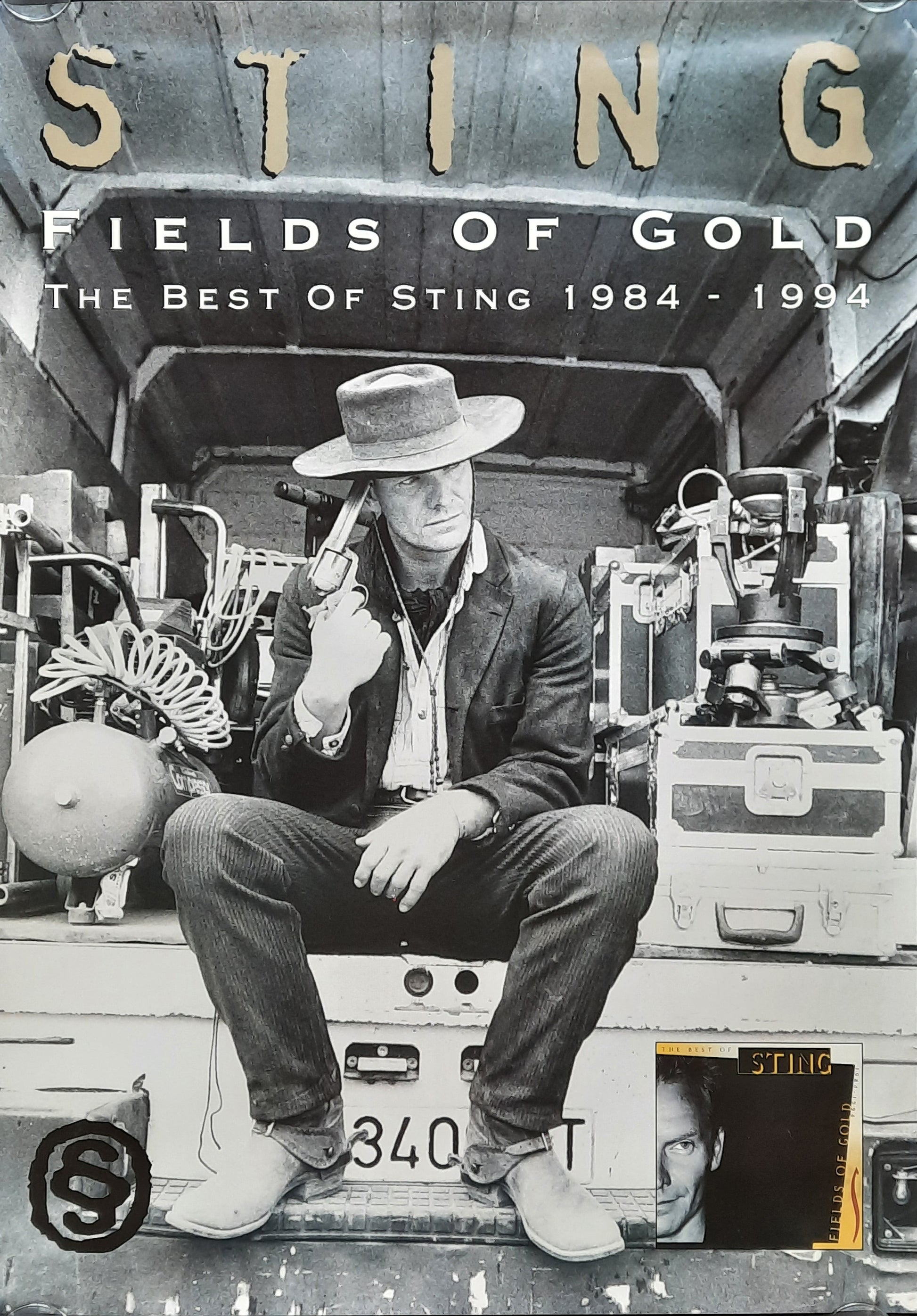 STING Original Promotion Poster - 1994 Album "Fields Of Gold"